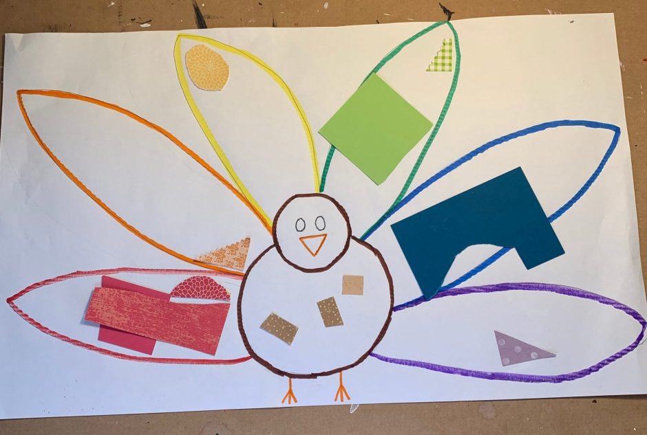 Color Match Turkey - One Little Small Blog - 5 Easy Thanksgiving Activities for Kids