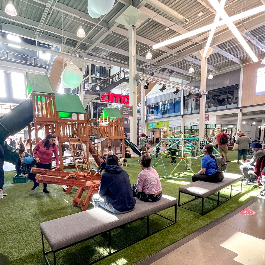 The Backyard play space at Newport on the Levee - Cincinnati Indoor Play Spots - One Little Small Blog