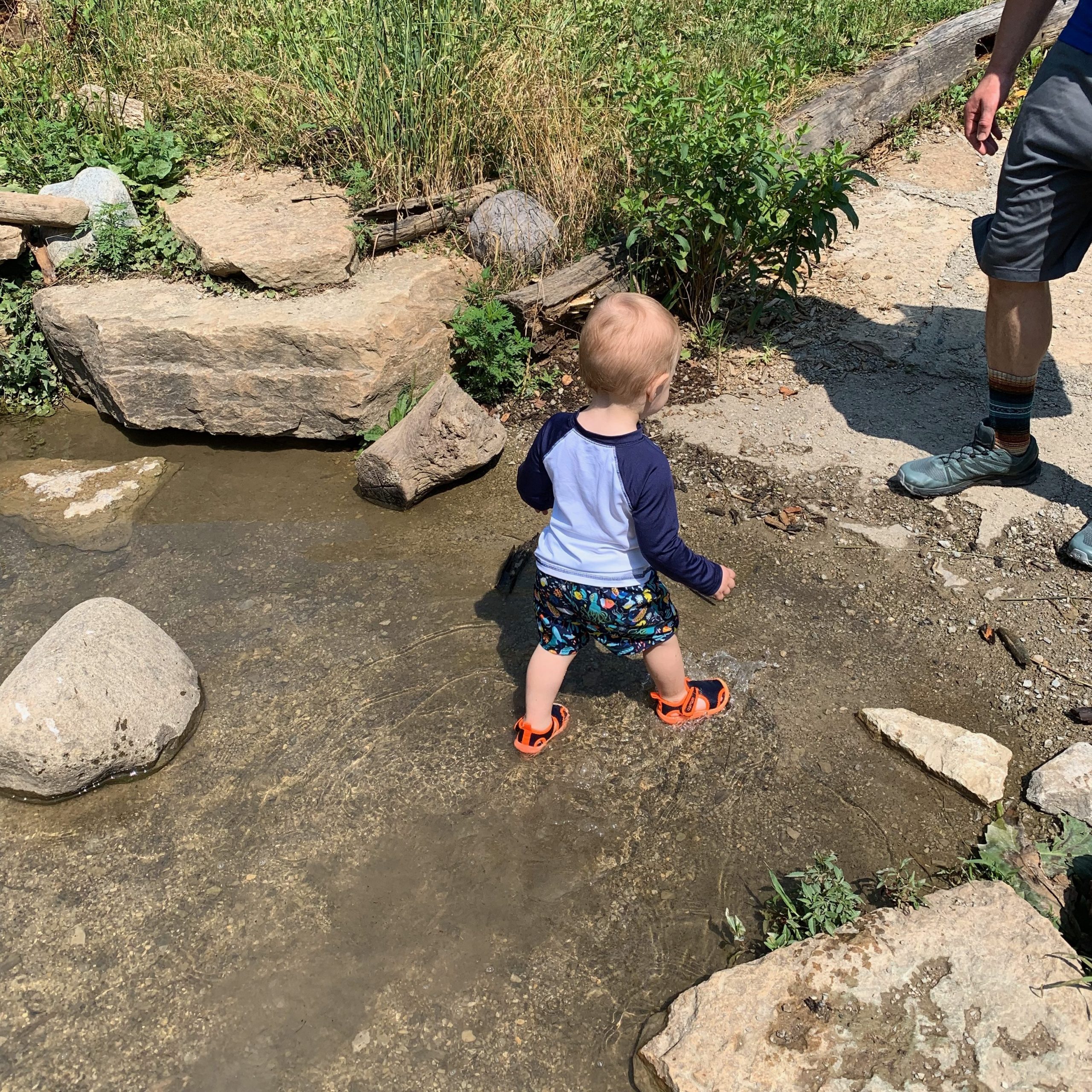 Nature PlayScape at Cincinnati Nature Center - One Little Small Blog - Cincinnati Splash Pads Summer 2022