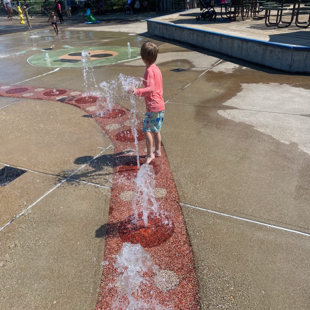 Parky's Ark Splash Pad at Winton Woods - One Little Small Blog - Cincinnati Splash Pads 2024