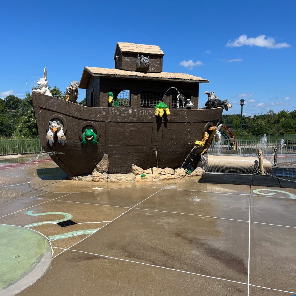 Parky's Ark Splash Pad at Winton Woods - One Little Small Blog - Cincinnati Splash Pads 2024