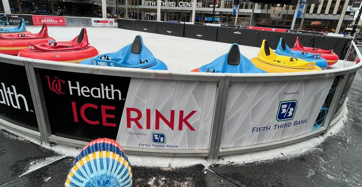 Cincinnati ice skating rinks 2024 - Fountain Square Ice Rink- One Little Small Blog