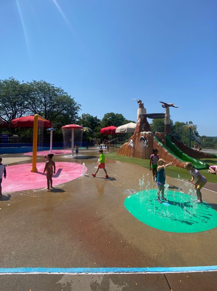 Woodland Mound Parky's Wetland Adventure splash pad - One Little Small Blog - Cincinnati Splash Pads guide