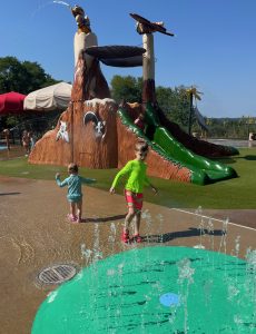 Woodland Mound Parky's Wetland Adventure splash pad - One Little Small Blog - Cincinnati Splash Pads guide