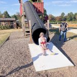 The big slide at Blooms & Berries pumpkin patch - Cincinnati pumpkin patches - One Little Small Blog
